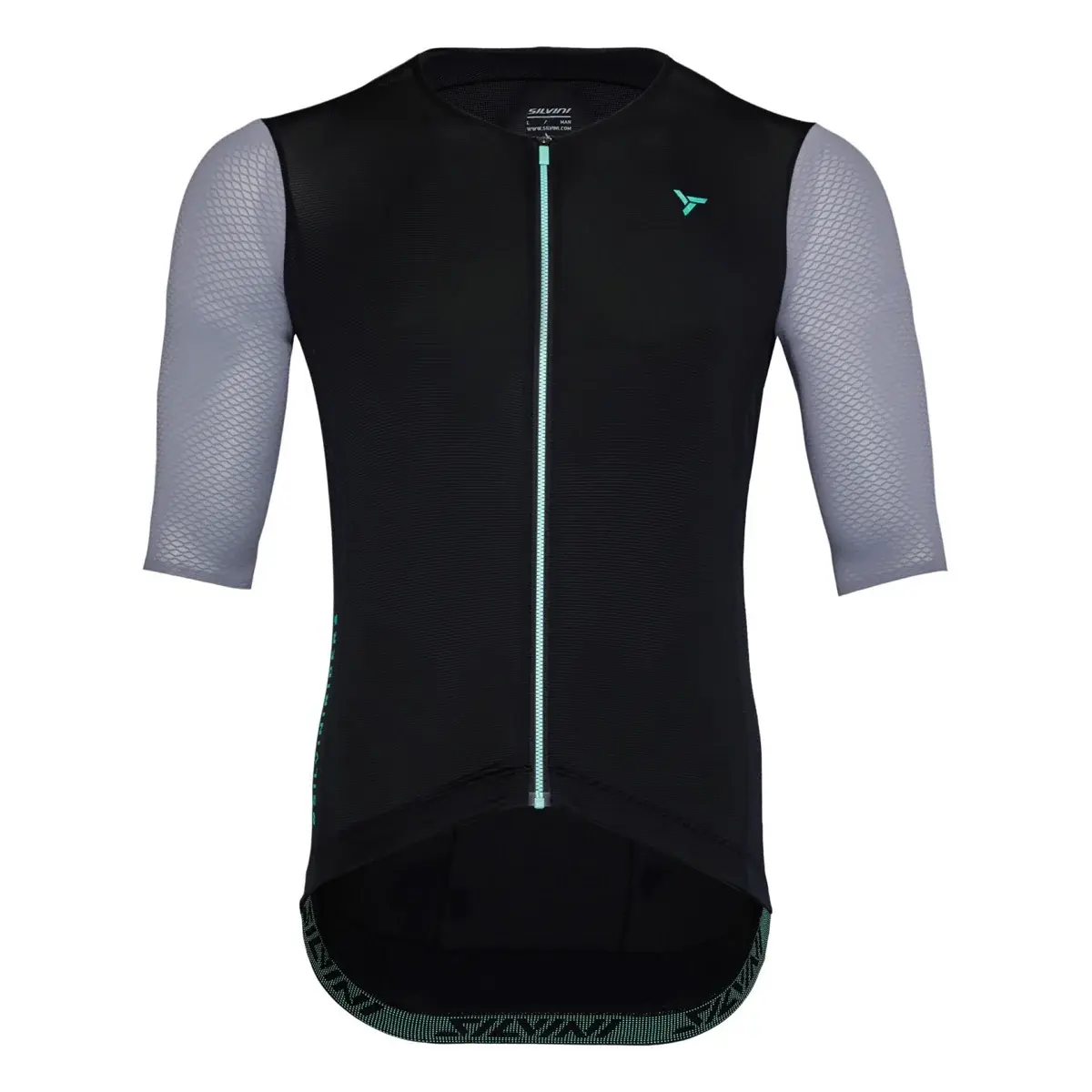 Silvini Koszulka sportowa męska Silvini MD2624 Auronzo black-ocean