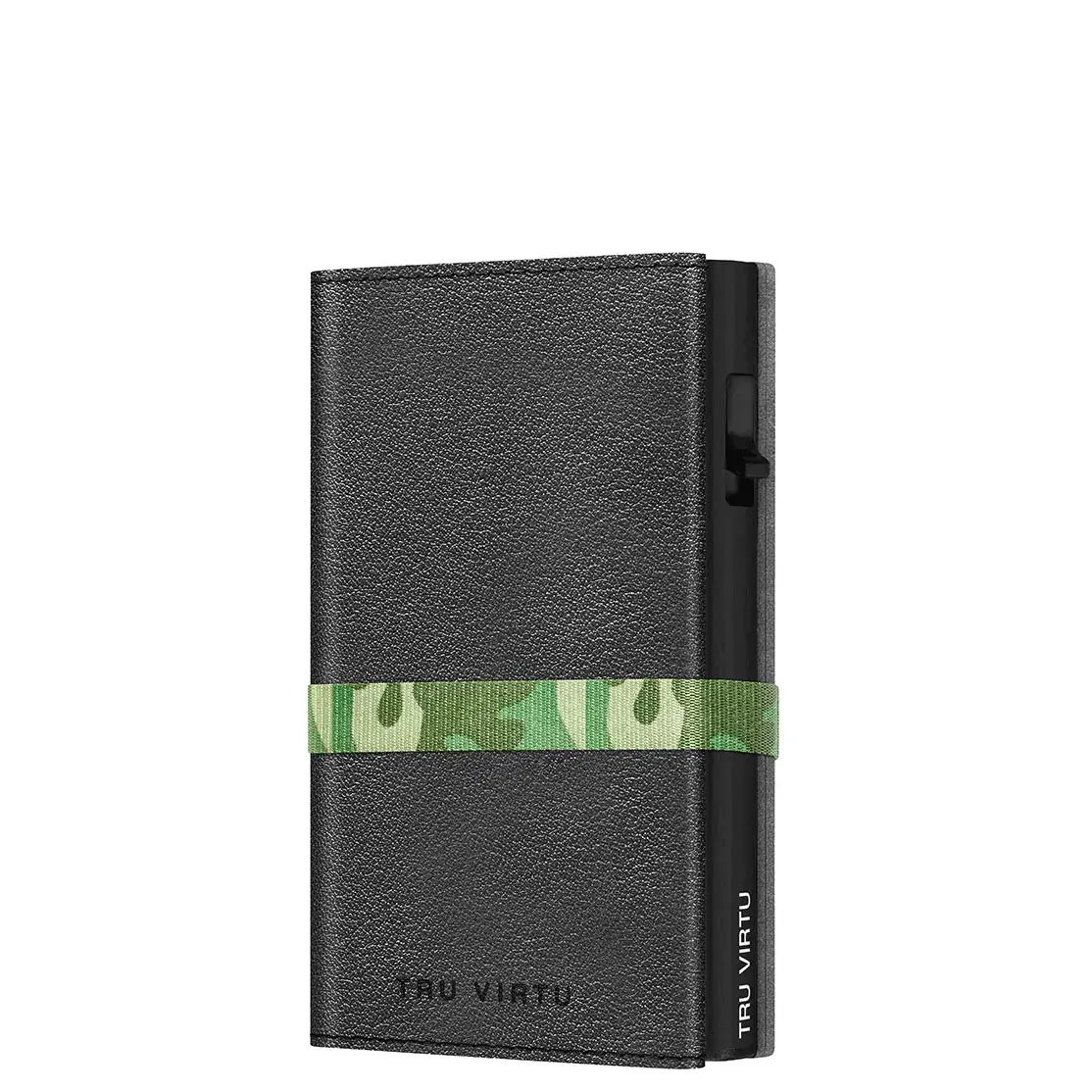 Tru Virtu Portfel Tru Virtu Click & Slide Strap Cross skóra Nappa czarny