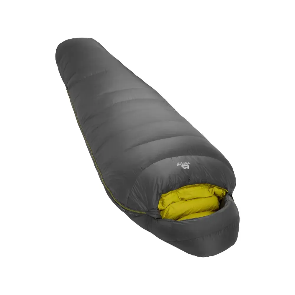 Mountain Equipment Śpiwór puchowy Mountain Equipment Helium GT 800 Regular Anvil Grey Lewy