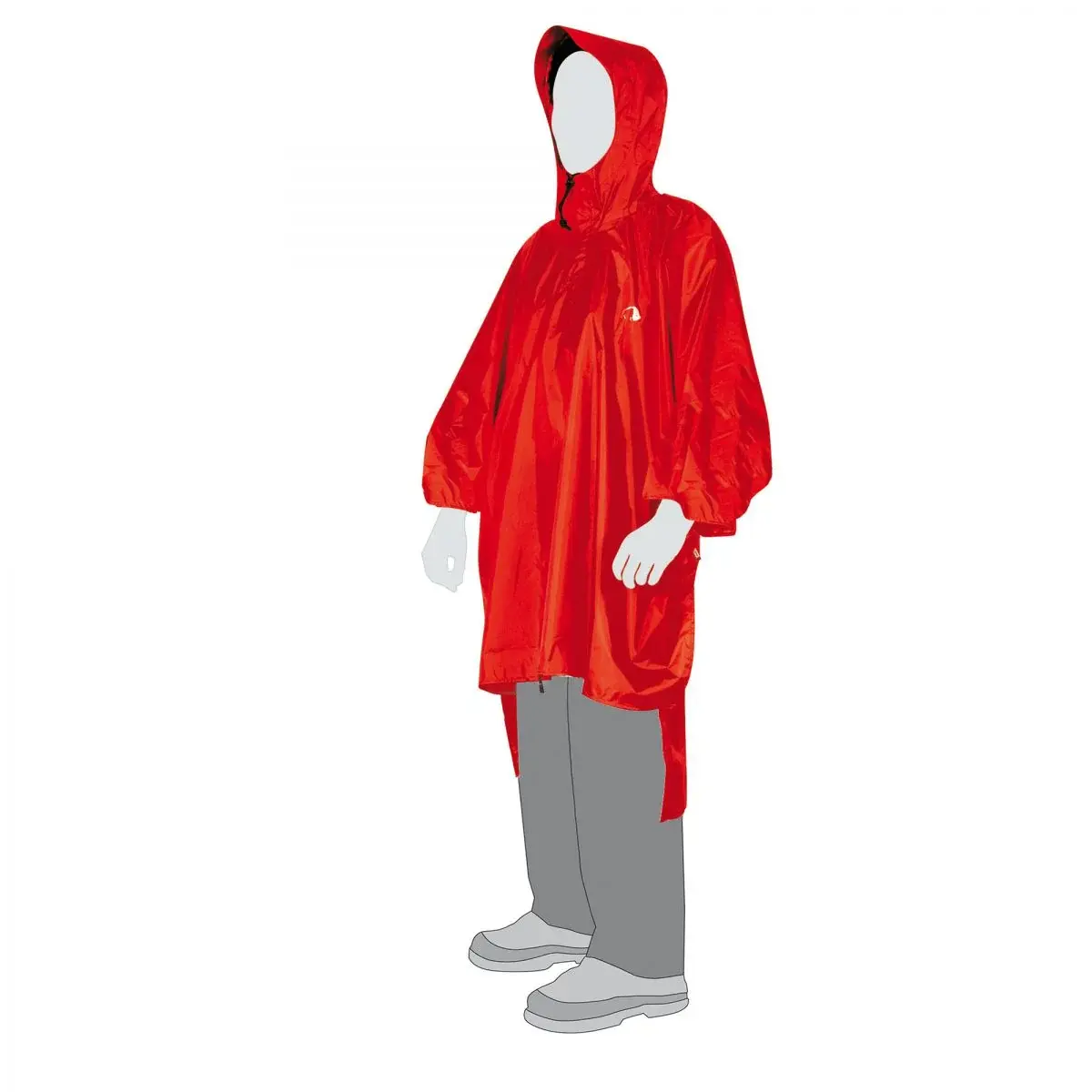 Tatonka Peleryna przeciwdeszczowa Tatonka Poncho czerwony