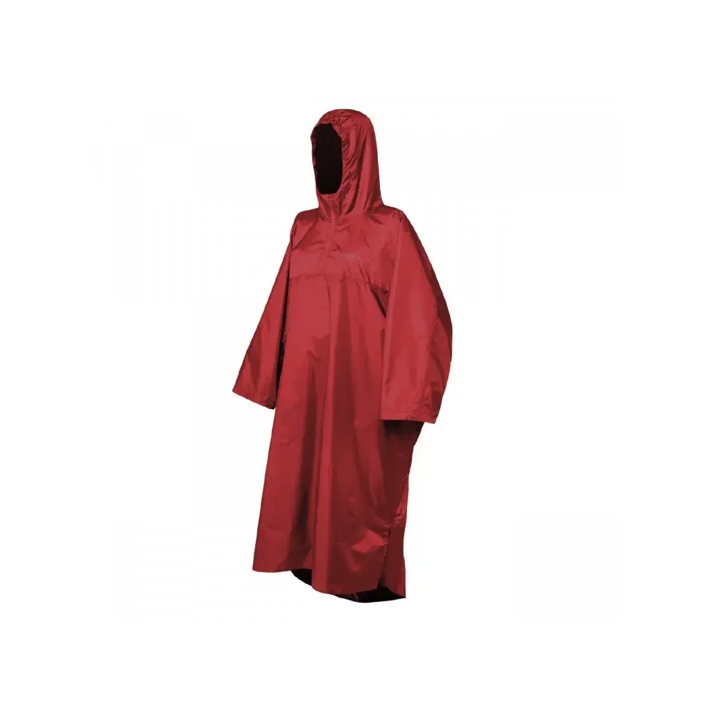 Trekmates Peleryna przeciwdeszczowa Trekmates Deluxe Poncho czerwony