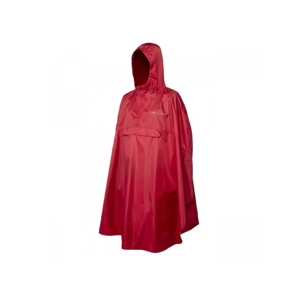 Trekmates Peleryna przeciwdeszczowa Trekmates Rove Poncho czerwony