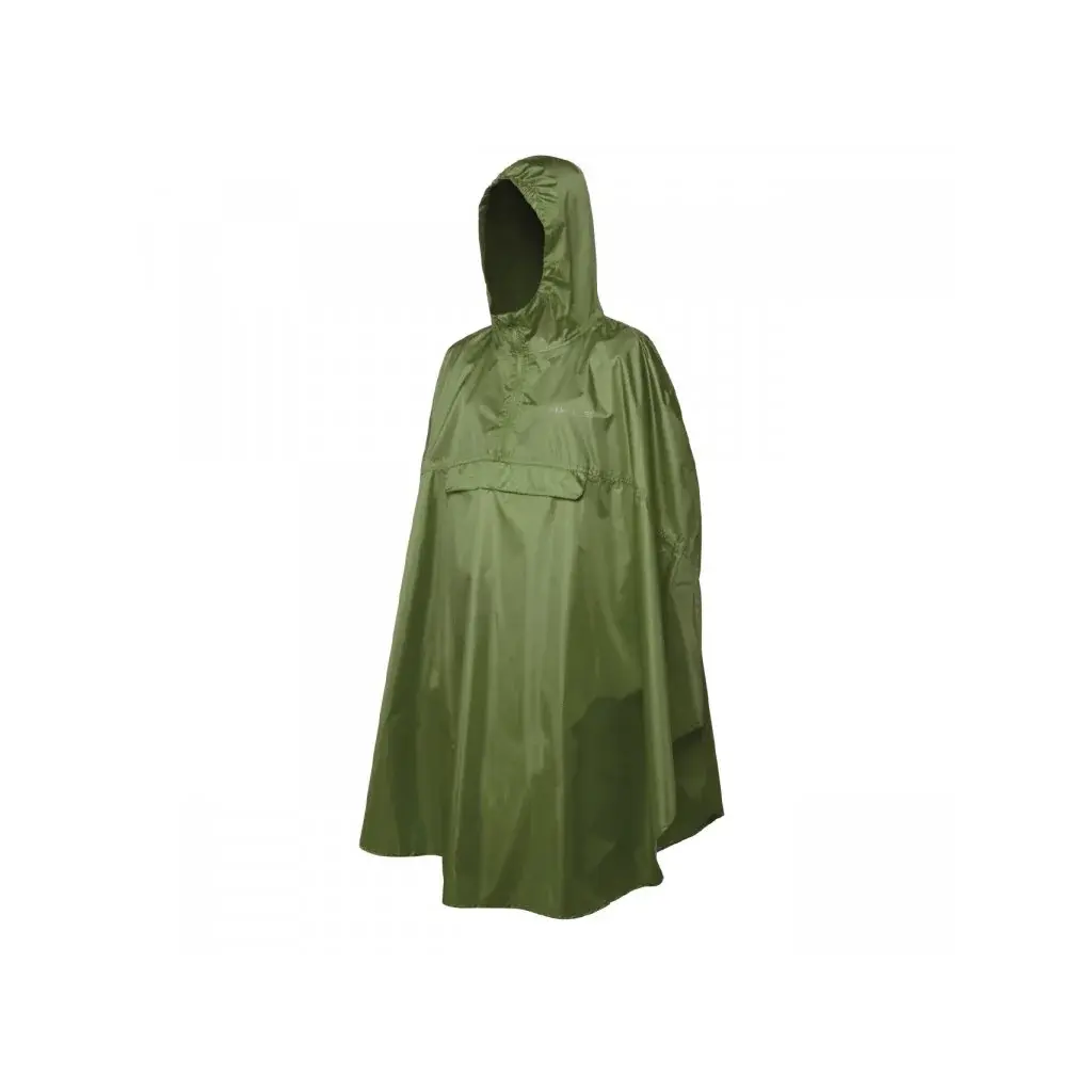 Trekmates Peleryna przeciwdeszczowa Trekmates Rove Poncho zielony