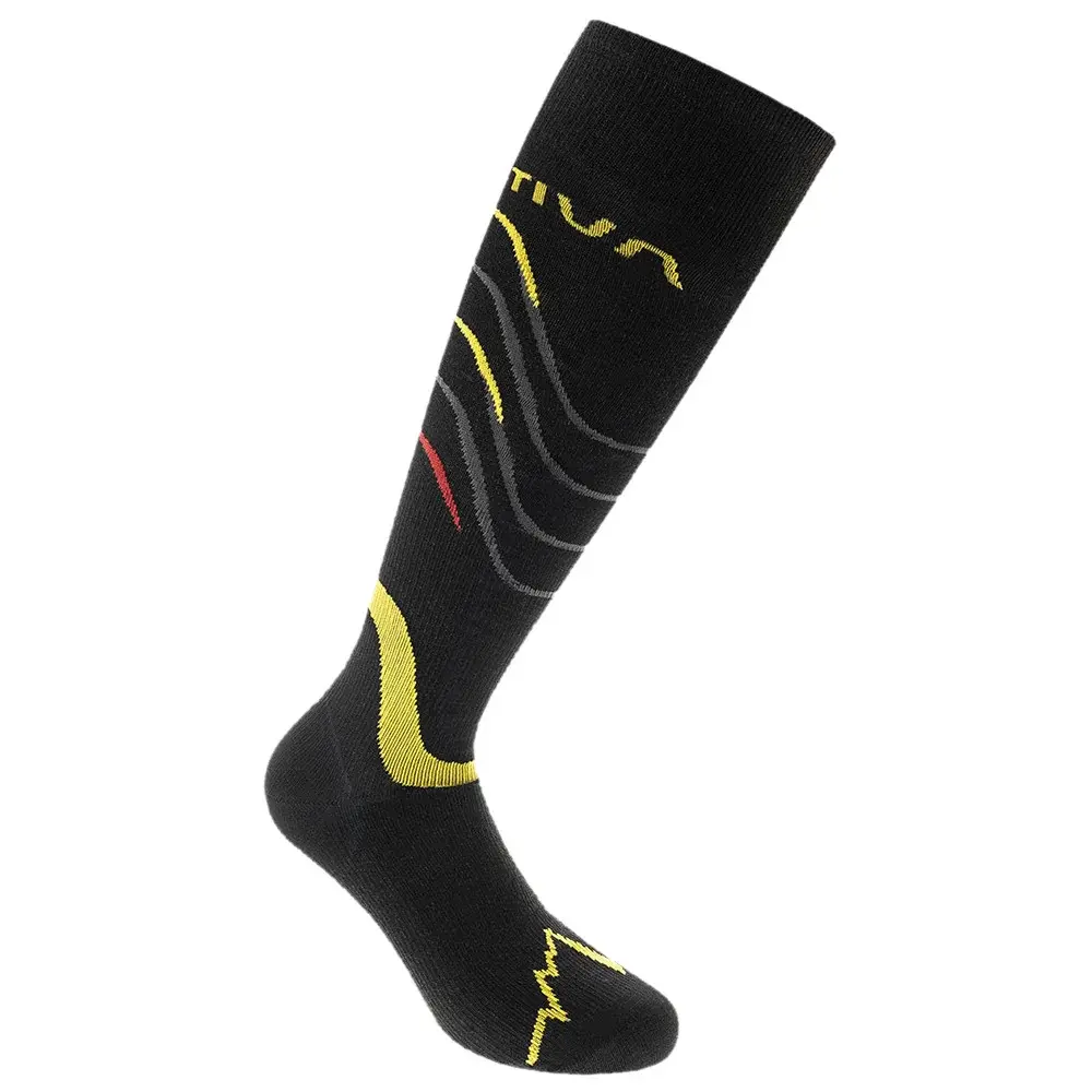 Podkolanówki La Sportiva Skimo Race Socks Black/Yellow