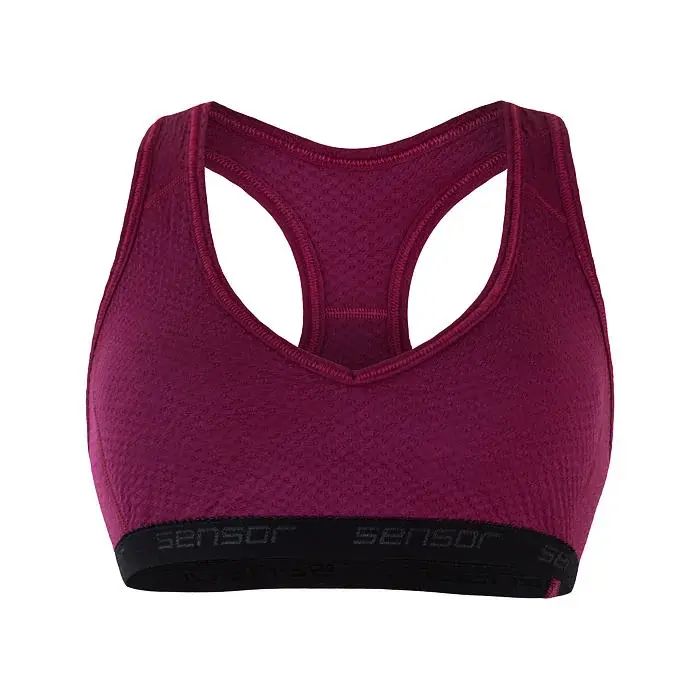 Sensor Biustonosz sportowy damski Sensor Merino DF lilla