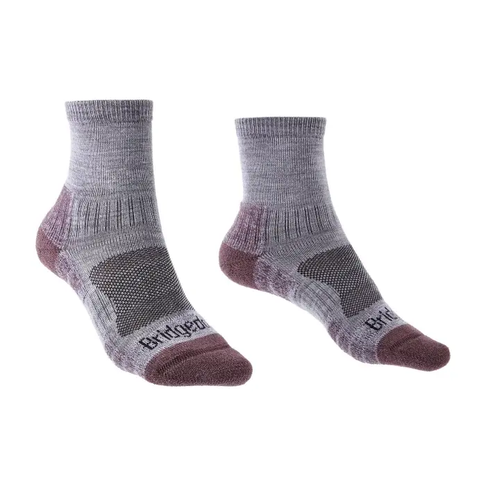 Bridgedale Skarpety Bridgedale Hike Lightweight Ankle Merino Performance Women's heather/damson/814