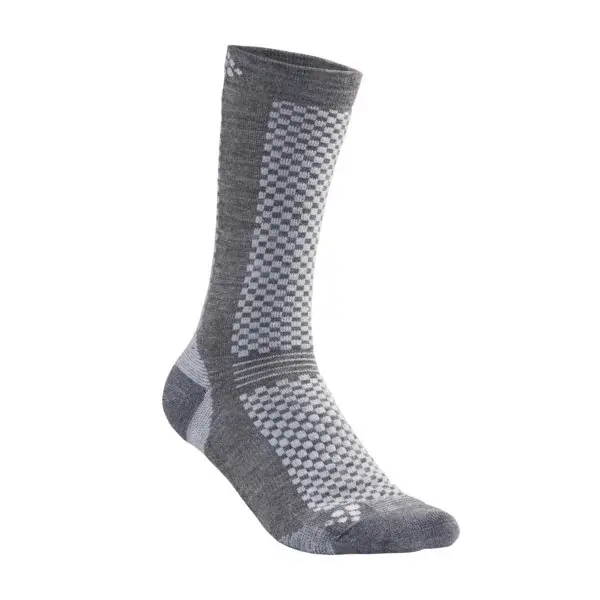 Skarpety wysokie ciepłe Craft Warm 2-pack szary