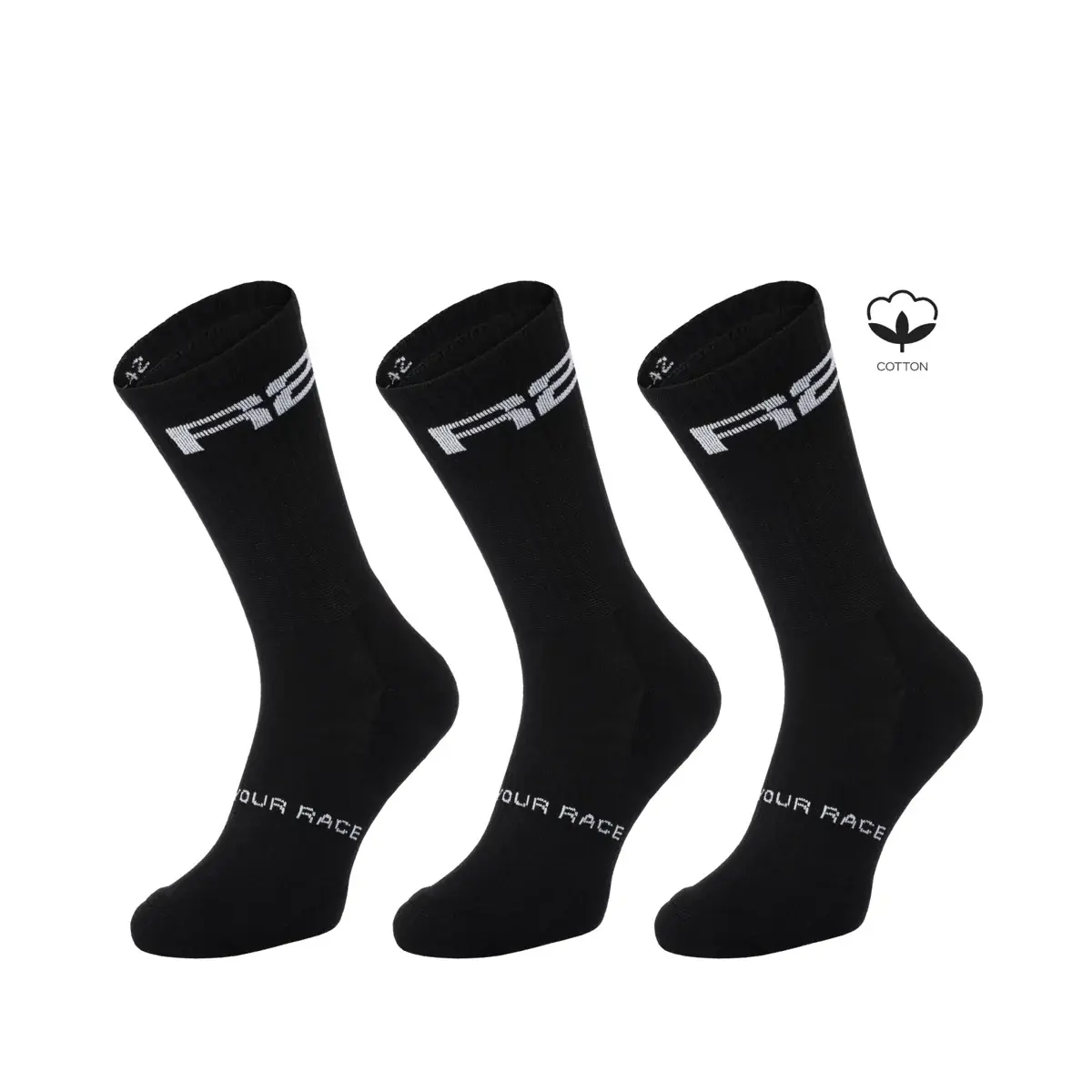 R2 Skarpety R2 URBAN 3PACK czarny, biały