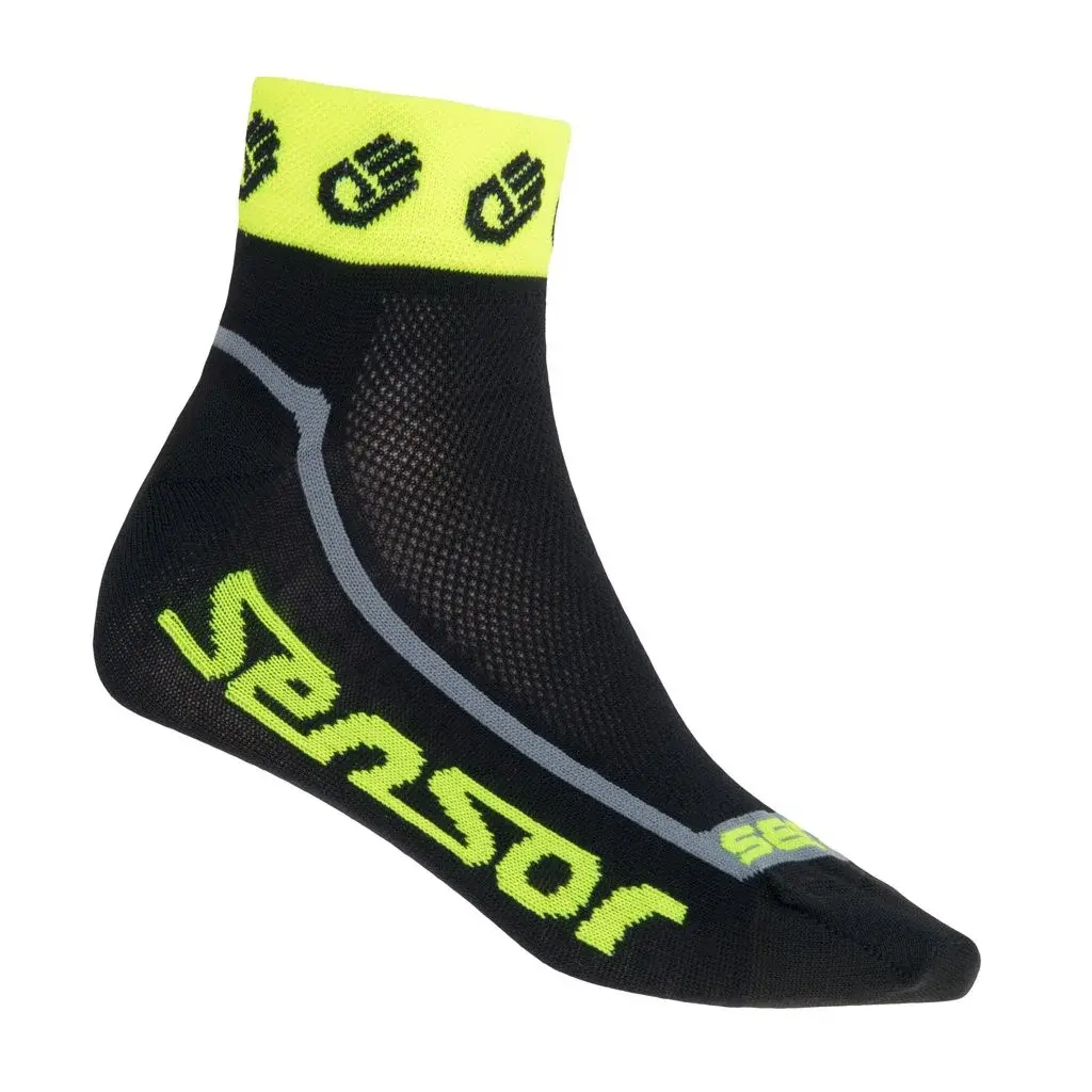 Skarpety Sensor Race Lite Ručičky odblask żółty