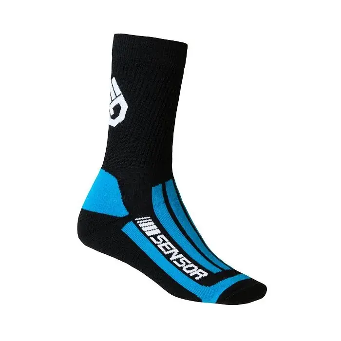 Sensor Skarpety Sensor Treking Merino czarny/niebieski