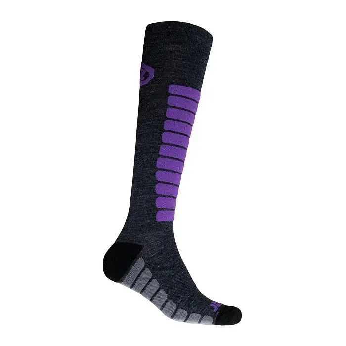 Skarpety Sensor Zero Merino szary/fioletowy