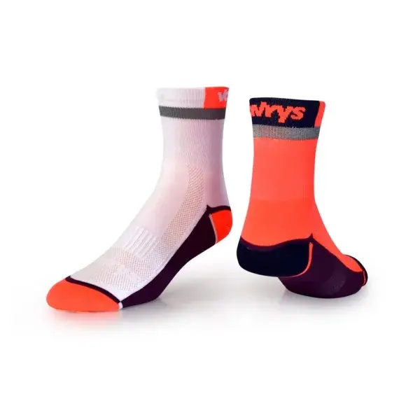 Vavrys Skarpety Vavrys Trek Cyklo 2-pack pomarańczowy-biały