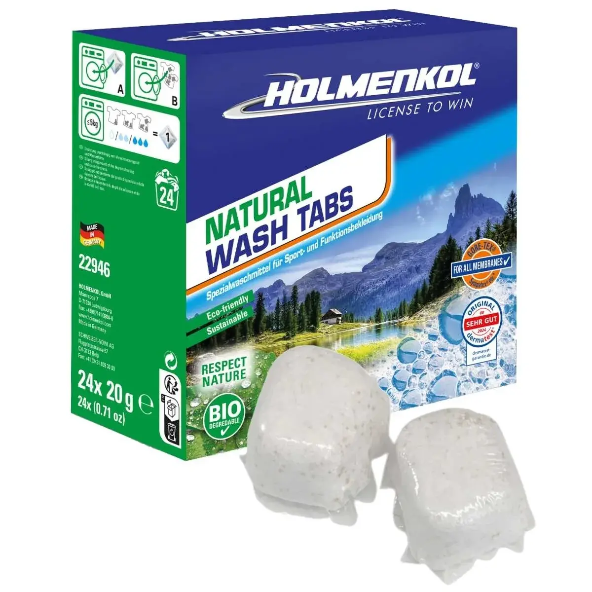 Holmenkol Kapsułki do prania Holmenkol Natural Wash 24szt.