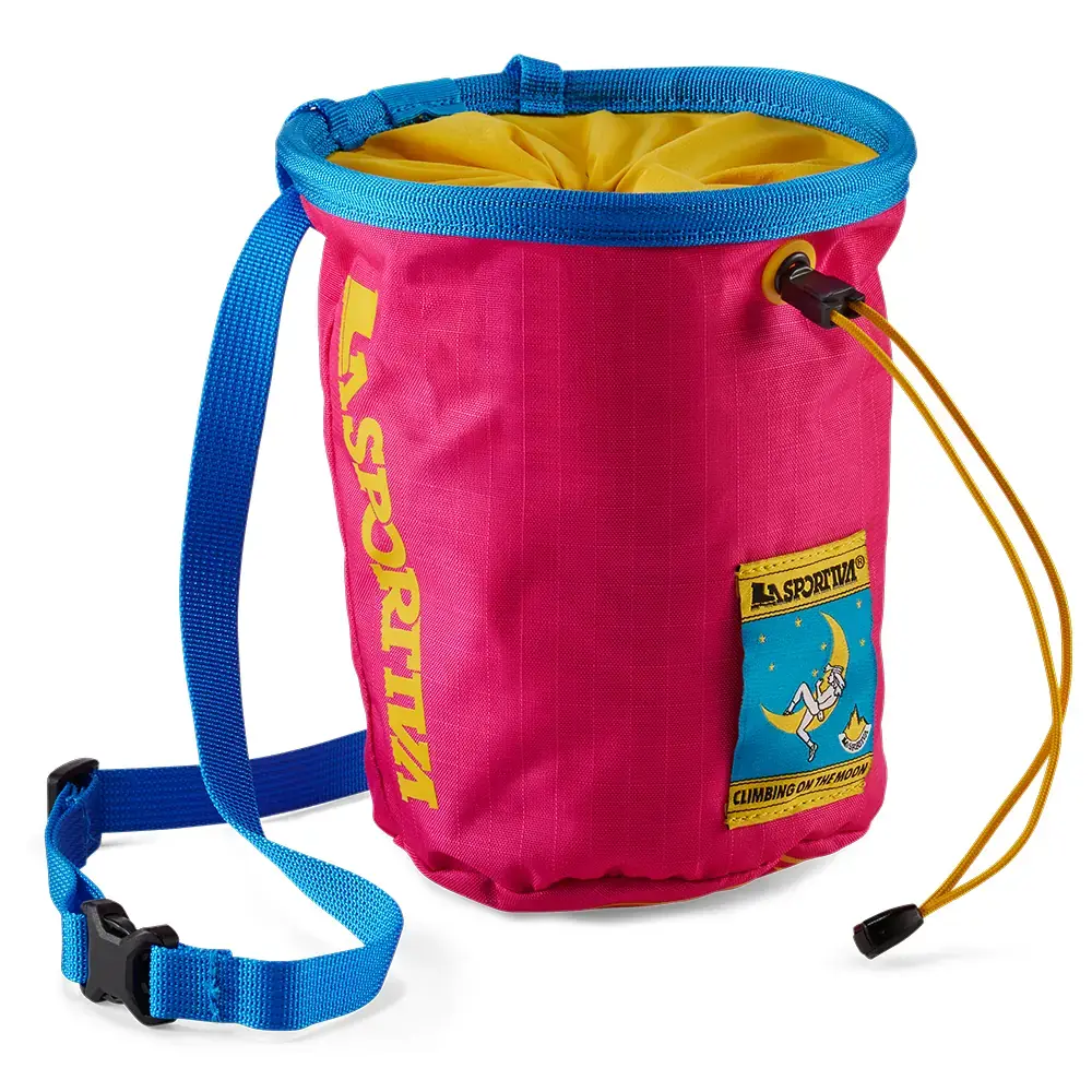 La Sportiva Woreczek na magnezję La Sportiva Granite Chalk Bag COTM fucsia/giallo