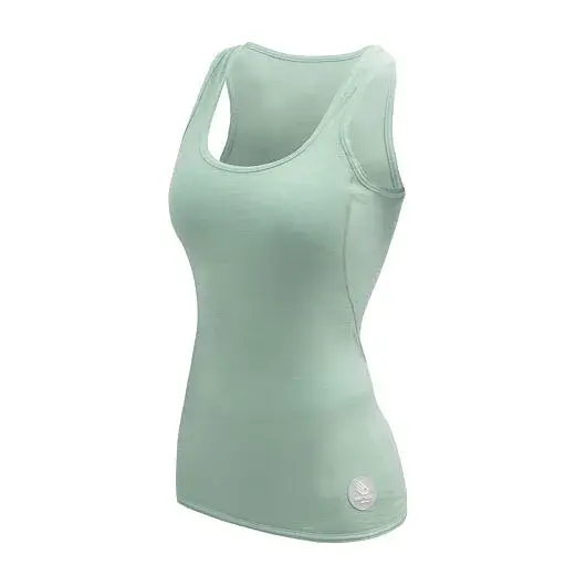 Sensor Koszulka damska Sensor Merino Air bez rękawów basil green