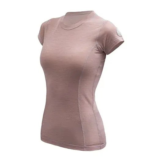 Sensor Koszulka z krótkim rękawem damska Sensor Merino Air dusty pink