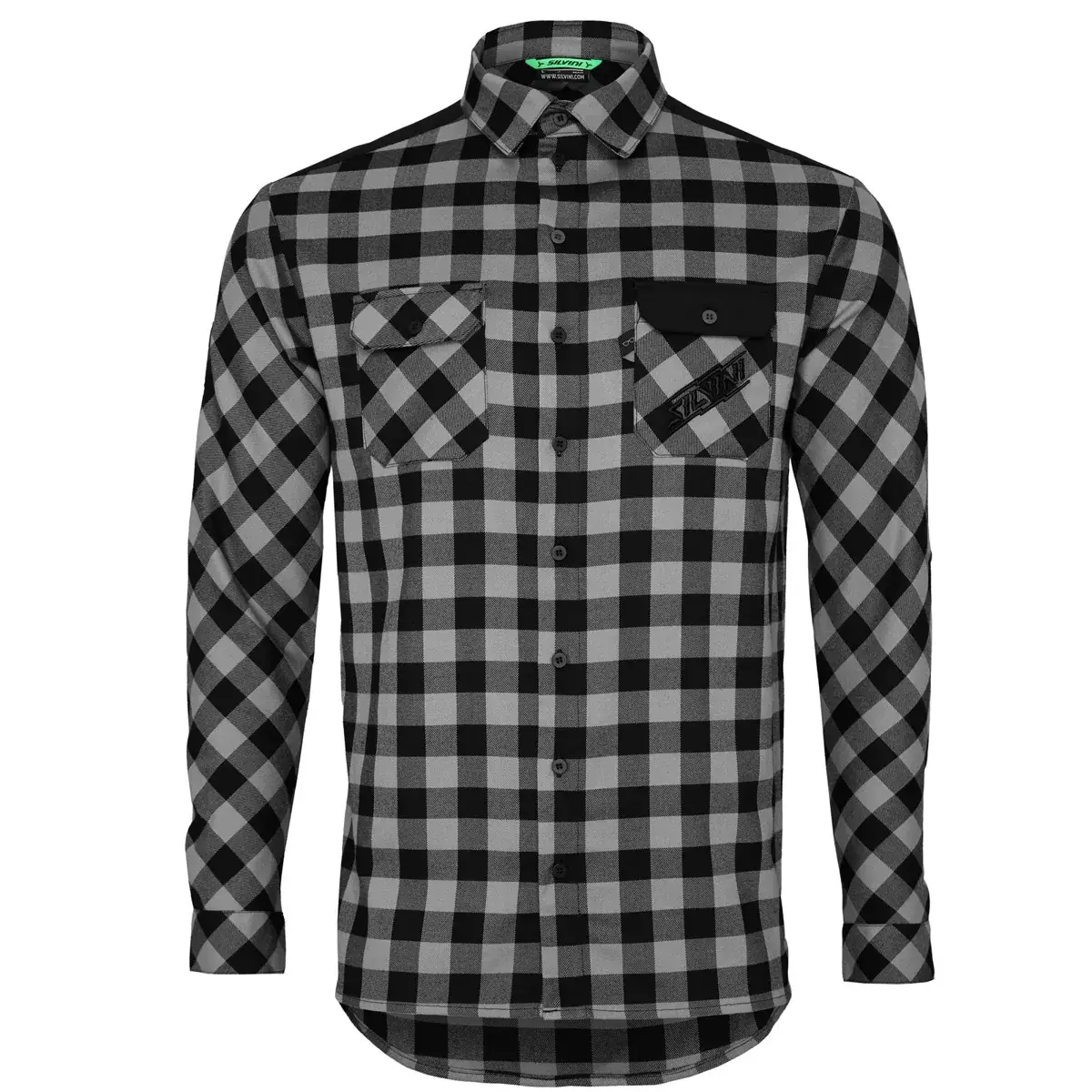 Silvini Koszula męska Silvini MJ2131 Farini grey-black