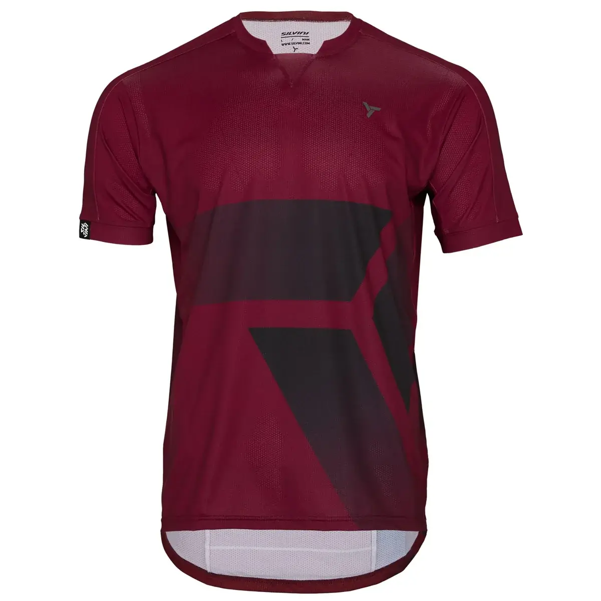 Silvini Koszulka sportowa męska Silvini MD2017 Gallo merlot-black