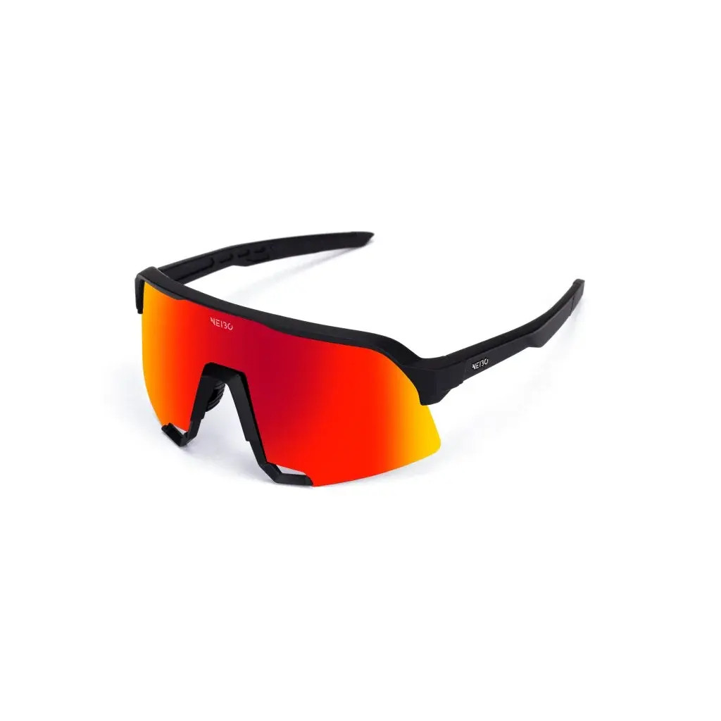 NEIBO Okulary sportowe NEIBO Hawk Black/fire orange
