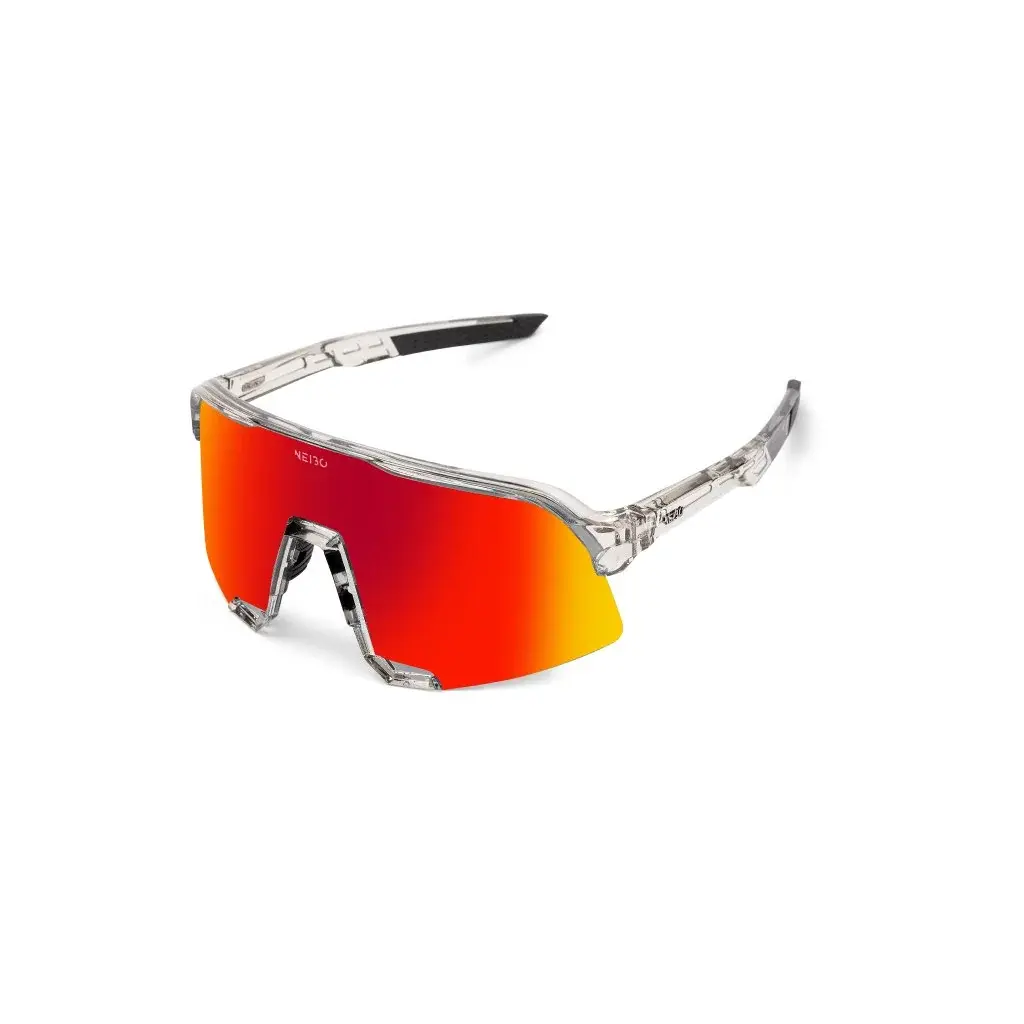 NEIBO Okulary sportowe NEIBO Hawk Transparent grey/ fire orange
