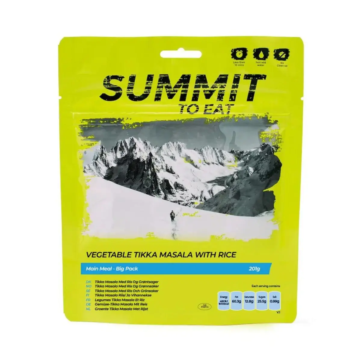 Summit To Eat Danie liofilizowane Summit To Eat Big Pack Wegetariańska Tikka Masala z ryżem 201g