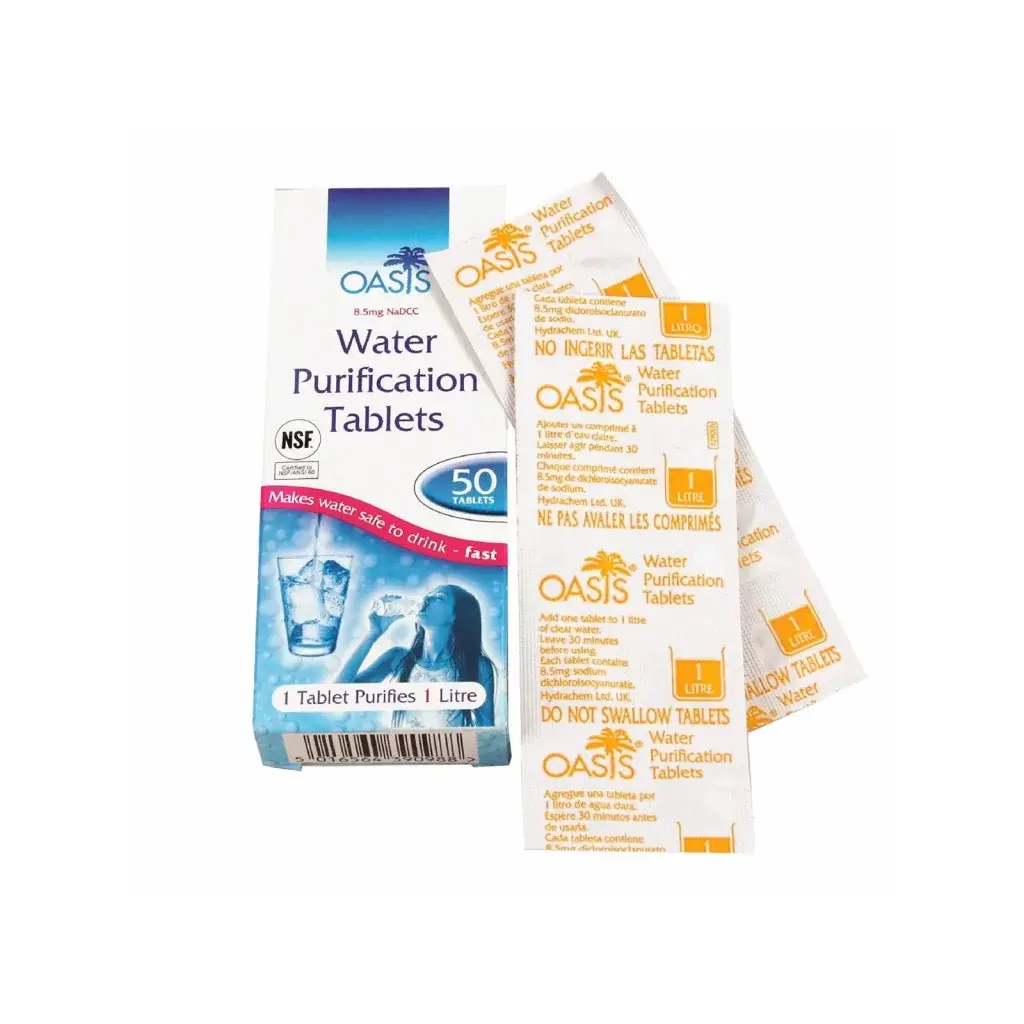HIGHLANDER Tabletki do uzdatniania wody HIGHLANDER Oasis 8,5mg NaDCC 50 tablet