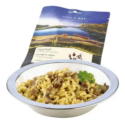 Trek´n Eat Danie liofilizowane Trek´n Eat Makaron z wyselekcjonowaną wołowiną w aromatycznych przyprawach po myśliwsku
