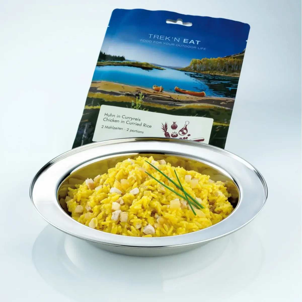 Trek´n Eat Danie liofilizowane Trek´n Eat Smażony kurczak z aromatycznym ryżem curry (BEZ GLUTENU) 200g