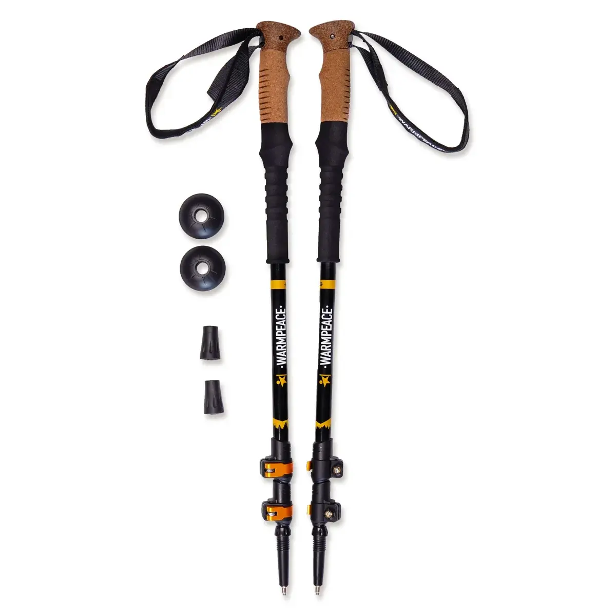 Warmpeace Kijki trekkingowe Warmpeace Hiker black/yellow