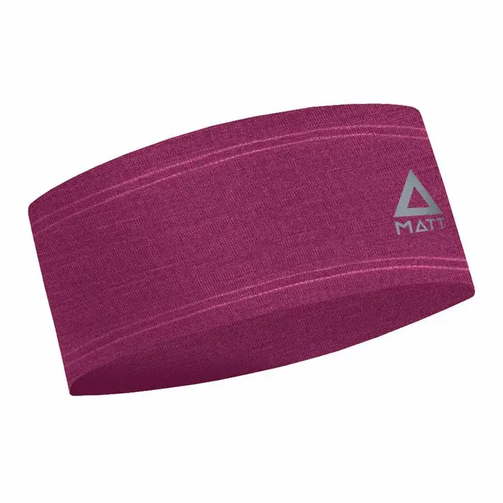 MATT Opaska unisex MATT Merino Headband Uni aubergine