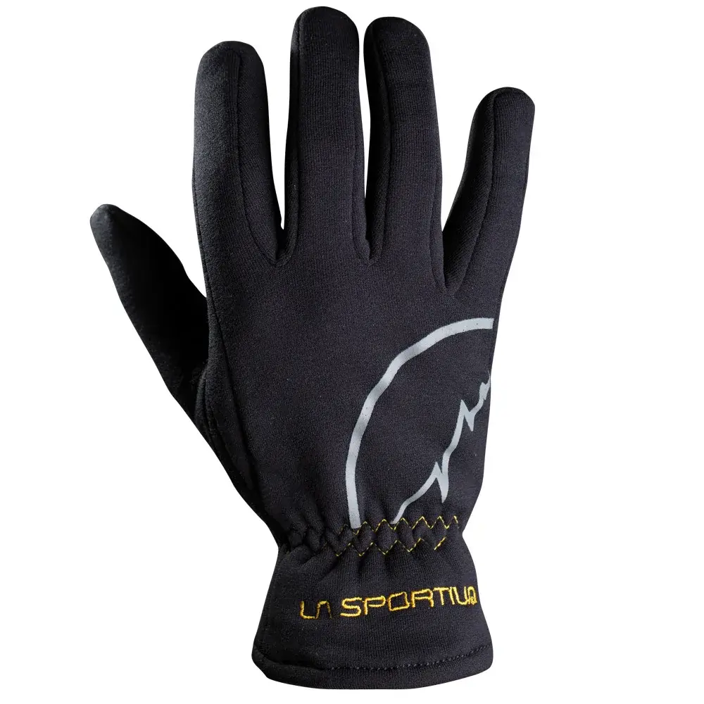 Rękawice elastyczne unisex La Sportiva Stretch Gloves Black/Yellow