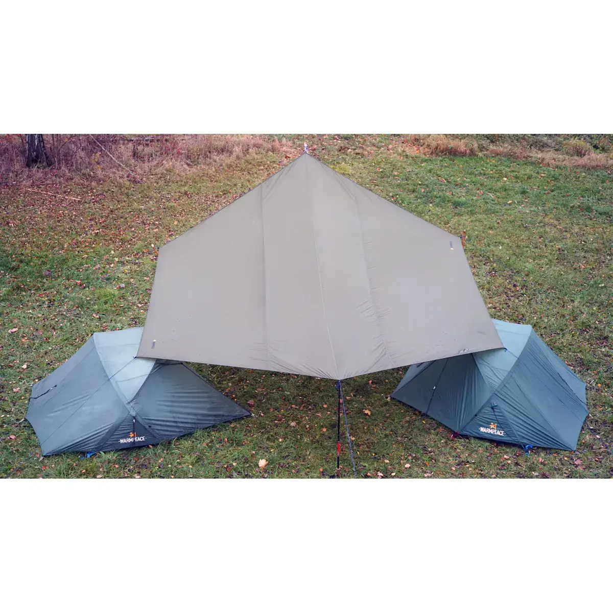 Warmpeace Duży tarp Warmpeace Chapito olive green