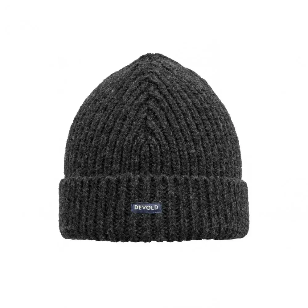 Devold Czapka wełniana Devold Nansen Wool Beanie anthacite