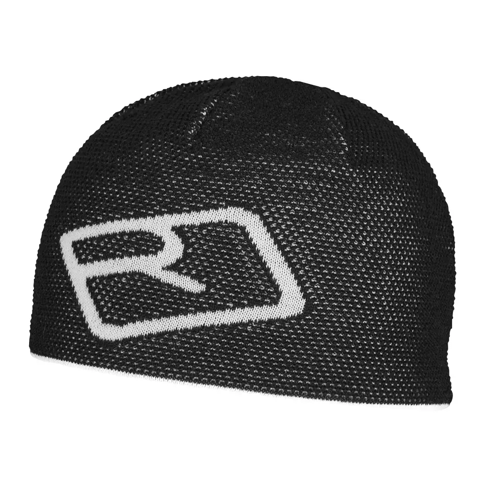 Ortovox Czapka wełniana Ortovox Merino Logo Knit Beanie black rave