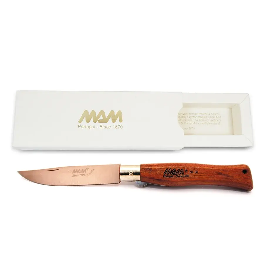 MAM Nóż składany z blokadą MAM Douro 2062 Bronze Titanium 10,5 cm bubinga